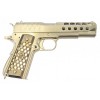 M1911 Hex Full Metal Silver Pistol GBB WE