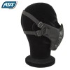 Half Face Mesh Mask Black with Cheek Pads ASG