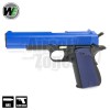 M1911A1 Full Metal Pistol Two Tone Blue GBB WE