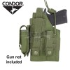Ambidextrous MOLLE Holster for 1911 OD Green CONDOR