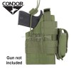 Ambidextrous MOLLE Holster for 1911 OD Green CONDOR