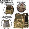 Plate Carrier TV-110 LBS A-Tacs FG WARTECH - Airsoft Zone UK