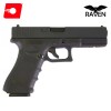 EU18C Black Full Auto Pistol GBB Raven