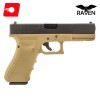 EU18C Tan Full Auto Pistol GBB Raven