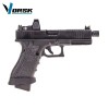 EU18C Black with Red Dot BDS Optic Full Auto Pistol GBB VORSK