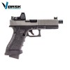 EU18C Grey with Red Dot BDS Optic Full Auto Pistol GBB VORSK