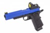 Hi-Capa R14 Railed Two Tone Blue Pistol with BDS Red Dot GBB Raven