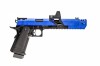 Hi-Capa Dragon 7'' Two Tone Blue Pistol with Red Dot BDS GBB Raven