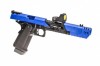 Hi-Capa Dragon 7'' Two Tone Blue Pistol with Red Dot BDS GBB Raven