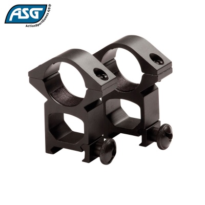 20mm High 1'' Scope Mount Rings ASG