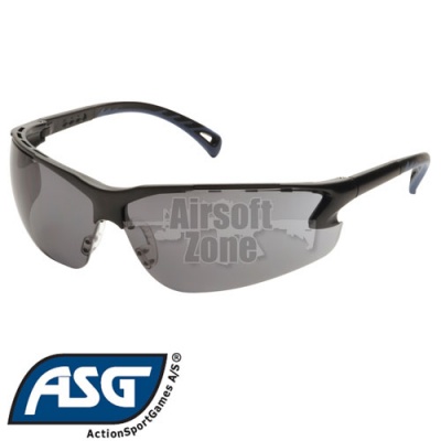 Smoke Lens Protective Glasses with Adjustable Temples ASG