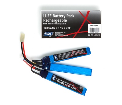 9.9V 1400mAh 20C Li-FE Battery (mini Tamiya) ASG