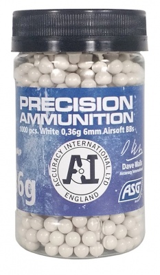 0.36g Precision Ammunition BBs Bottle of 1000 ASG