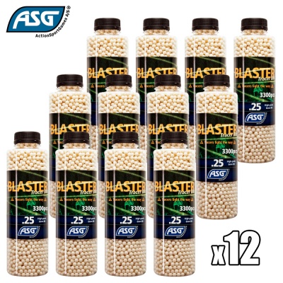 12x Blaster 0.25g Tracer BBs Bottle of 3300 ASG