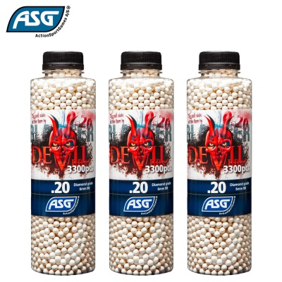 3x Blaster Devil 0.20g BBs Bottle of 3300 ASG