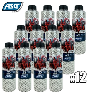 12x Blaster Devil 0.25g BBs Bottle of 3300 ASG