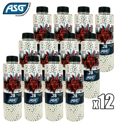 12x Blaster Devil 0.28g BBs Bottle of 3300 ASG