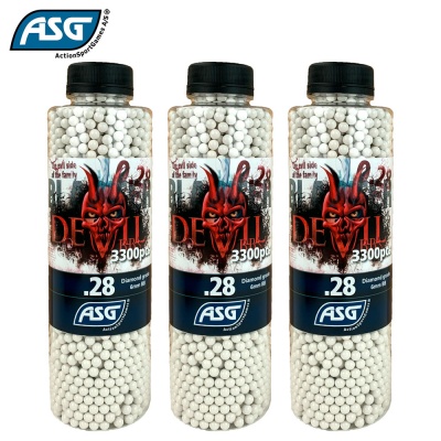 3x Blaster Devil 0.28g BBs Bottle of 3300 ASG