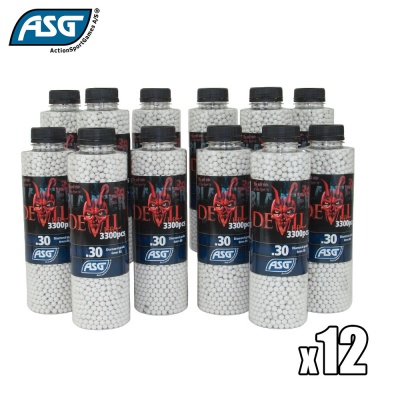 12x Blaster Devil 0.30g BBs Bottle of 3300 ASG