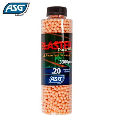 Blaster 0.20g Red Tracer BBs Bottle of 3300 ASG