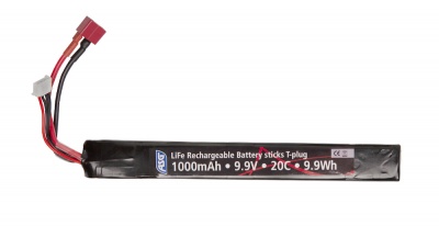 9.9V 1000mAh 20C Li-FE Battery (Deans T-plug) ASG