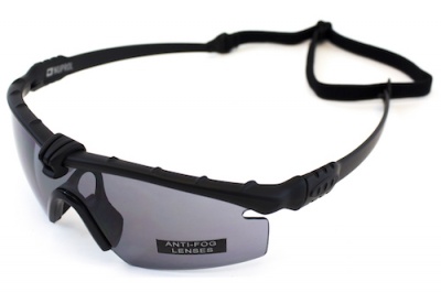 NP Battle Pro's Black Protective Glasses Smoked NUPROL