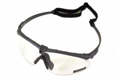 NP Battle Pro's Grey Protective Glasses Clear NUPROL