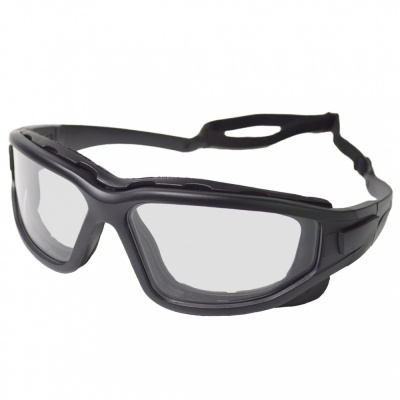 NP Defence Pro's Black Protective Glasses Clear NUPROL