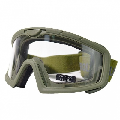 NP Battle Visor Green Protective Goggles Clear NUPROL