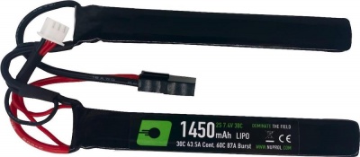 7.4V 1450mAh 30C LiPo Crane Stock Battery (mini Tamiya) NUPROL