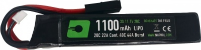 11.1V 1100mAh 20C LiPo Stick Battery (mini Tamiya) NUPROL