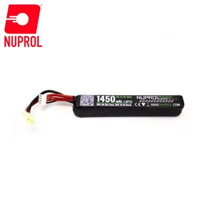 11.1V 1450mAh 30C LiPo Stick Battery (mini Tamiya) NUPROL