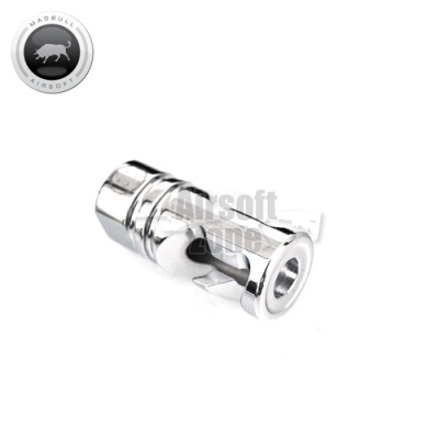 DNTC Compensator Chrome Silver (14mm CCW) MADBULL