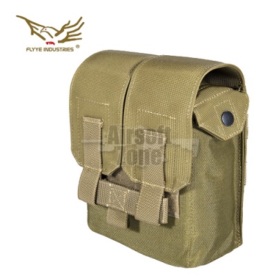 M249 200rds Ammo Pouch Khaki MOLLE FLYYE