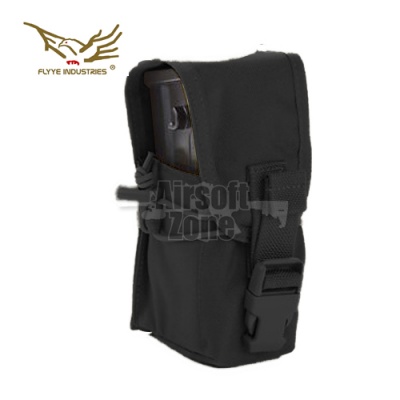 Single G36 Magazine Pouch (holds 2 mags) Black MOLLE FLYYE