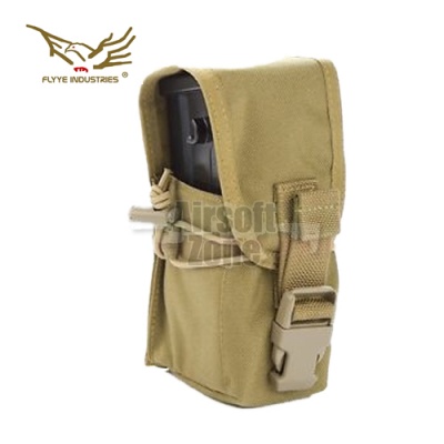 Single G36 Magazine Pouch (holds 2 mags) Khaki MOLLE FLYYE