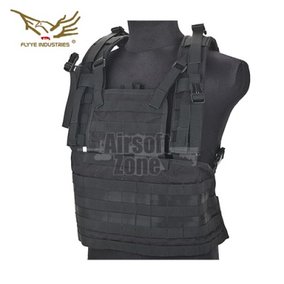 Back Plate for RRV Style MOLLE Vest Black FLYYE - Airsoft Zone UK
