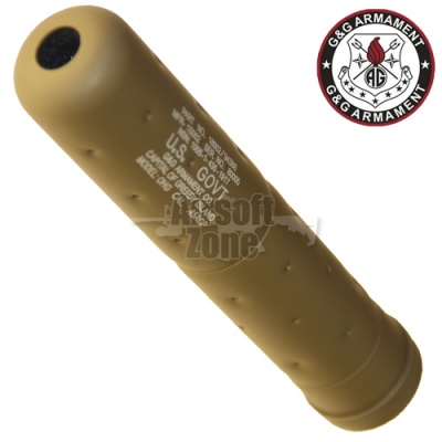 SOCOM Long Silencer (14mm CCW) Tan G&G