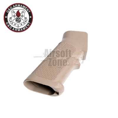 Reinforced AEG Motor Grip with Heat Sink for GR16 Series (Tan) G&G