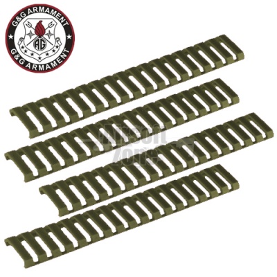 Ladder Rail Panel Cover OD Green (set of 4) G&G