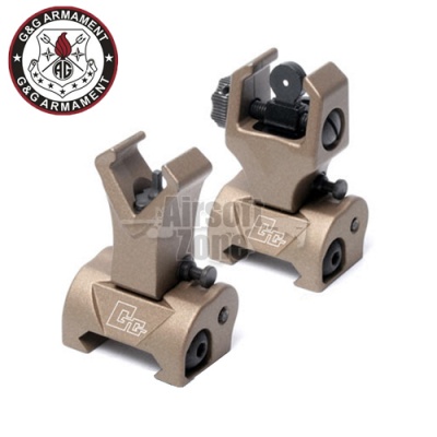 Flip-up Front and Rear Sight Desert Tan G&G