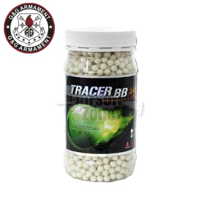 0.25g Perfect Green Tracer BBs Jar of 2400 G&G