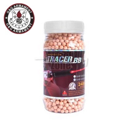 0.25g Perfect Red Tracer BBs Jar of 2400 G&G