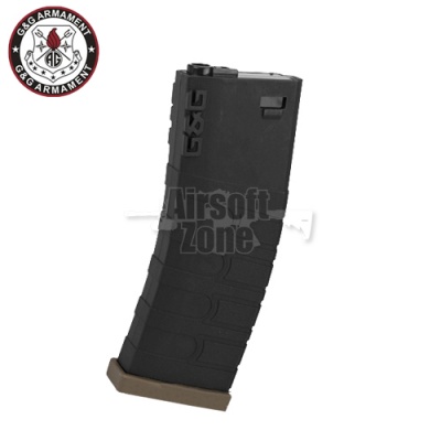 120rnd Mid-Cap Magazine Black/Tan for M4 / M16 (GR16) G&G