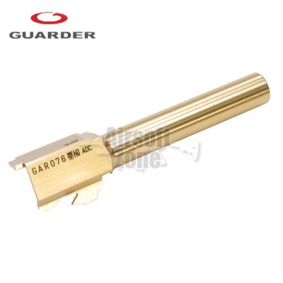 Aluminium CNC Titanium Golden Outer Barrel for TM Glock 17 Guarder