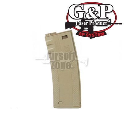 M4 / M16 Dark Earth Troy Battle Magazine 340rnd Hi-Cap (pack of 2) G&P