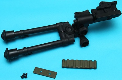 Reinforced RIS Bipod (Long) with M14 DMR Rail Foliage Green G&P