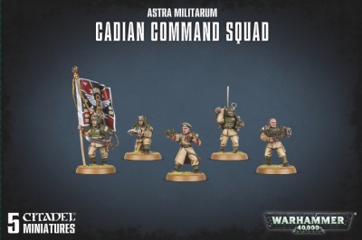 Astra Militarum Cadian Command Squad Games Workshop