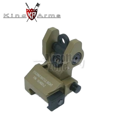 Rear Folding Battle Sight Dark Earth King Arms