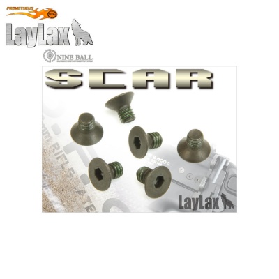 Stock Fixing Screw Set M4x6mm (6pcs) for Marui SCAR Series Prometheus / LayLax
